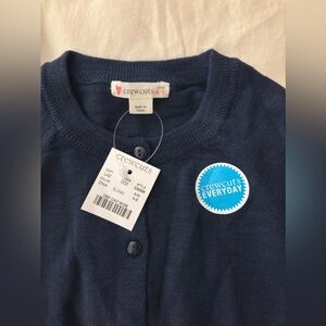 Crew cuts navy cardigan